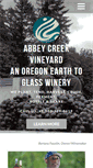 Mobile Screenshot of abbeycreekvineyard.com